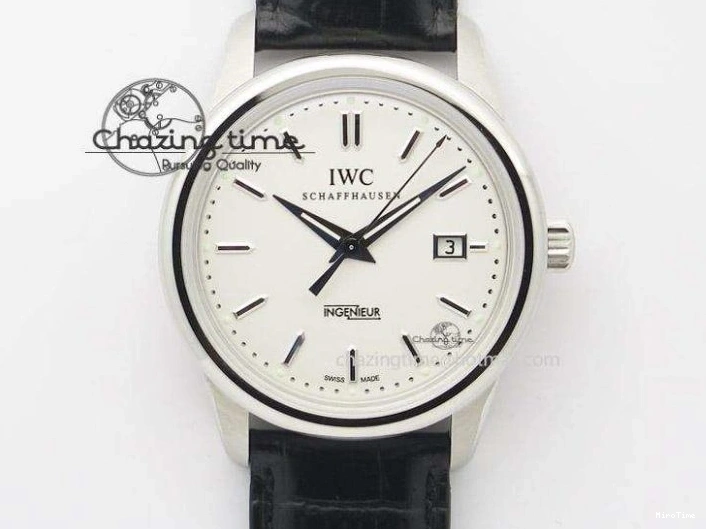 MIROTIME 0127 Portugieser Automatic SS IW501704 APSF 1:1 Best Edition Blue Dial on Black Leather Strap A HighPerformance 7008